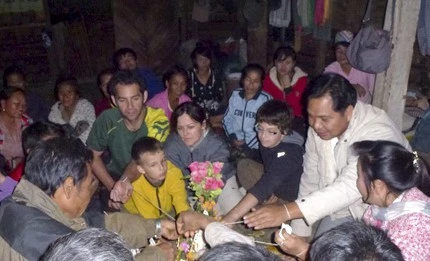 Khmu Baci ceremony in Laos